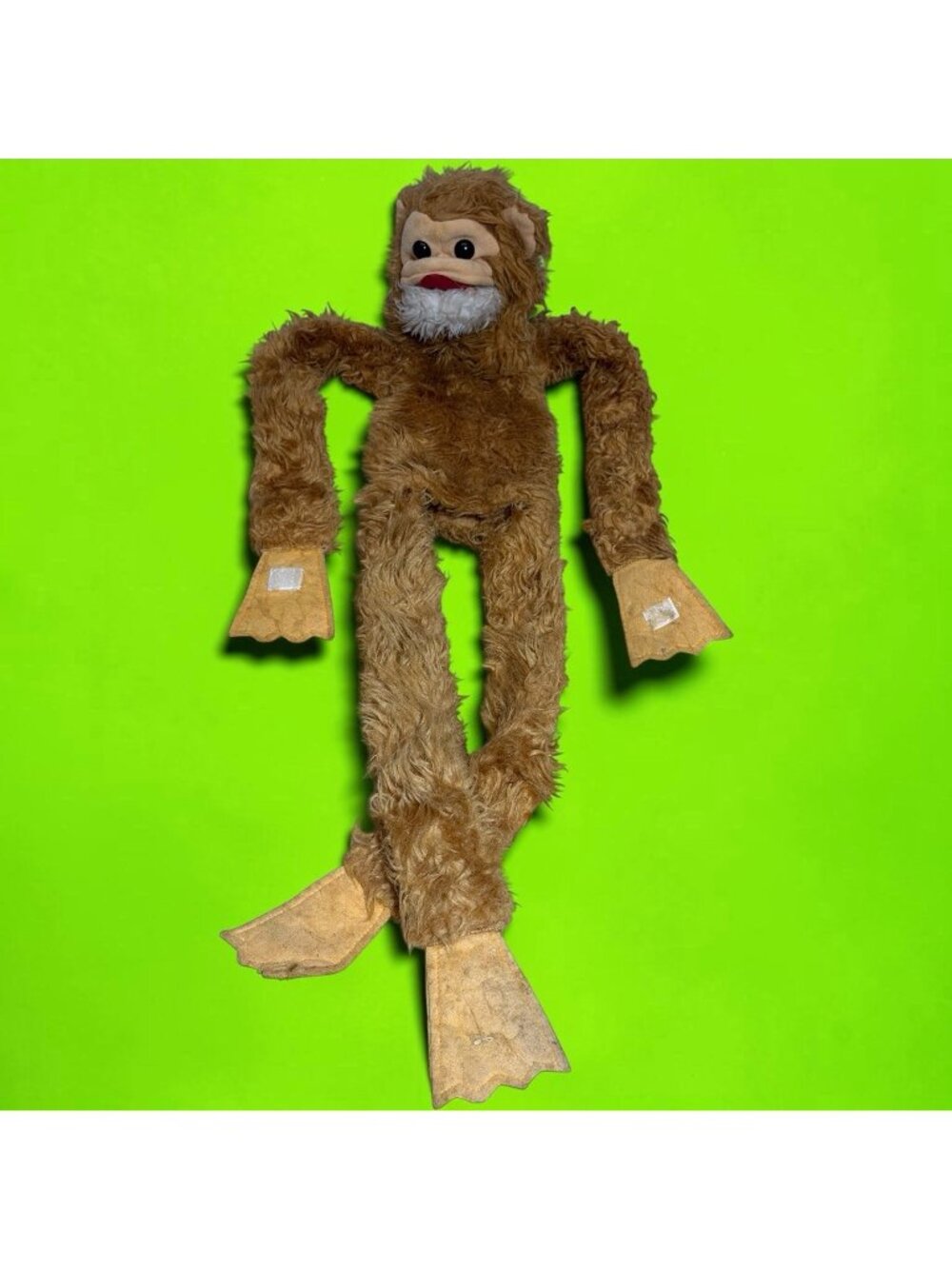 Vtg Rare MASTER JUVENILE PRODUCTS 32" Hug Monkey Chimp Plush Puppet